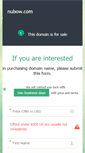 Mobile Screenshot of nubow.com